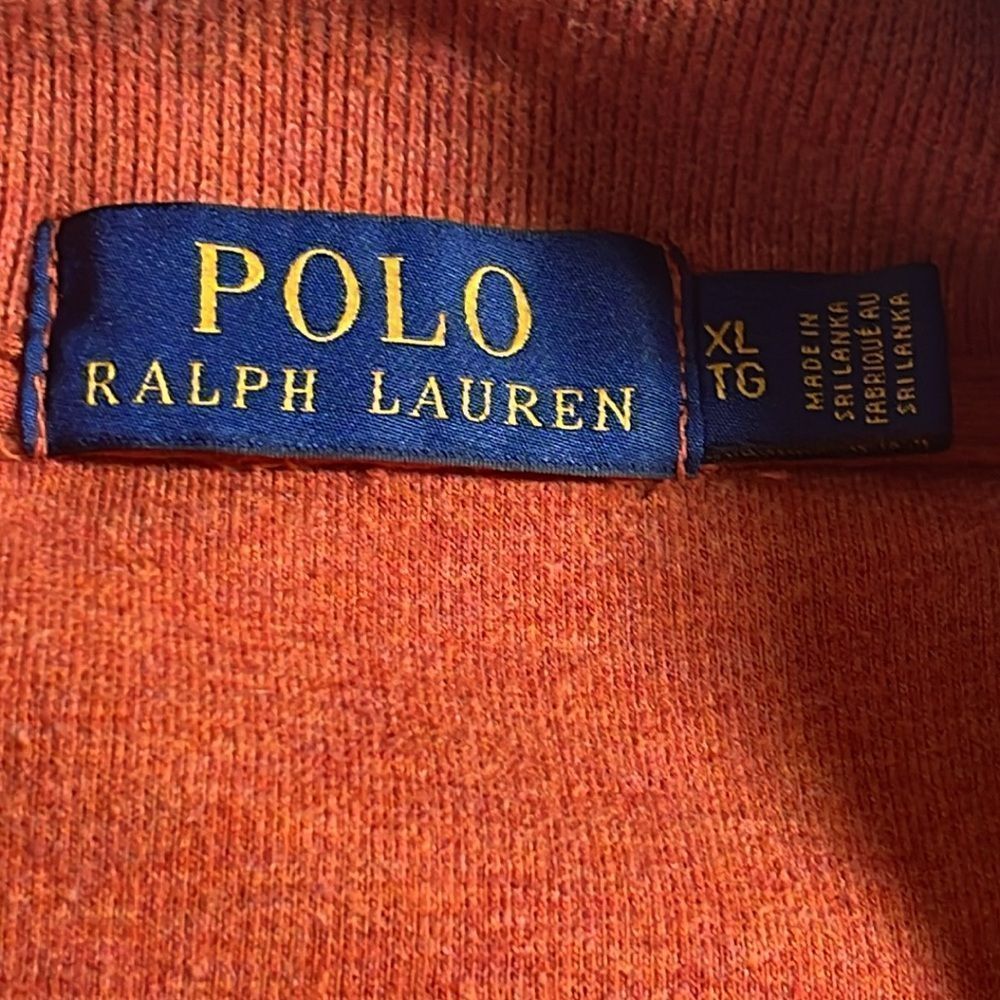 Polo Ralph Lauren pullover Mens XL quarter Zip sweatshirt pony cotton Pony - Picture 9 of 10